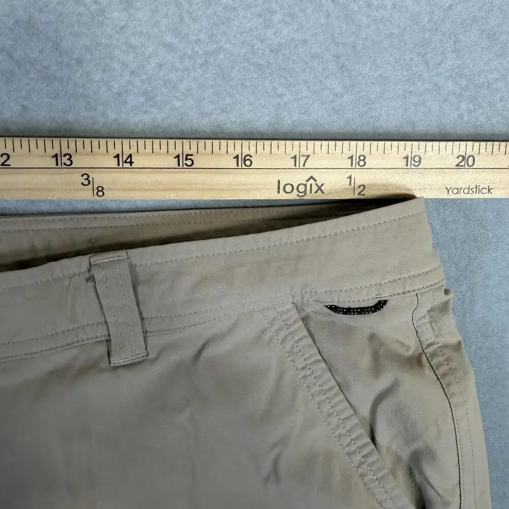 REI Co-op Trailmade Pants Mens 40x34 Tan Hiking Fishing Light Stretch Travel